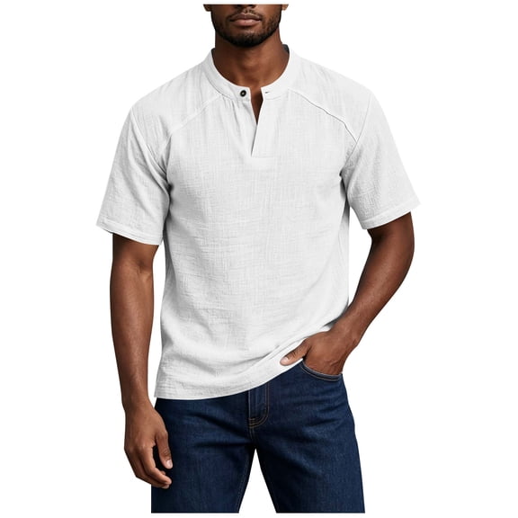 Guluxicc T Shirt for Mens Summer Casual V Neck Tops