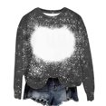 thumbnail image 2 of Ayfxijin Pullover Sweaters for Women,Women's Casual Round Neck Printed Pullover Long Sleeved Top, 2 of 3