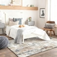 thumbnail image 3 of Modern Abstract 5x7 Area Rug, Washable Non Slip Soft Low Profile Indoor Rug, Textured Neutral Floor Rug for Living Room, Bedroom, Dining Room & Office, 3 of 13