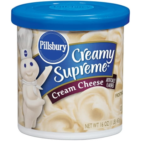 (4 Pack) Pillsbury Creamy Supreme Cream Cheese Frosting 16 (Best Cream Cheese Frosting For Red Velvet Cake)