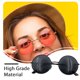 thumbnail image 4 of Qarigey Sun Eyewear Chic Sunshade Retro Gafas de sol Fiesta de baile al aire libre Estilo novedoso de moda para mujeres Golden, Green Cuidado de ojos Gris oscuro, 4 of 6
