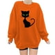 thumbnail image 1 of Sudadera Para Mujer Moda Estampado Cuello Redondo Pullover Tops Manga Larga Cómoda Blusa Sudadera Odeerbi  ODB126965, 1 of 4