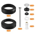 thumbnail image 3 of Uxcell 4Pack Tank to Bowl Gasket Kit, Toilet Tank Bolts with Nuts, Rubber Washers, 2Pack Sealing Rubber Ring, 3 of 7