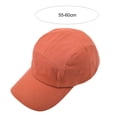 thumbnail image 6 of Eoperou Baseball Cap Casual Buckle Closure Breathable Unconstructed Plain Sun Protection Unisex Style Solid Color Five Pieces Stitching Peaked Hat for Outdoor, 6 of 8