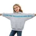 thumbnail image 6 of YAYUBA Sweatshirts for Kids I Love You This Much Print Hoodie, Casual Long-Sleeve Pullover for Daily Wear & Fashion Statement, 6 of 6