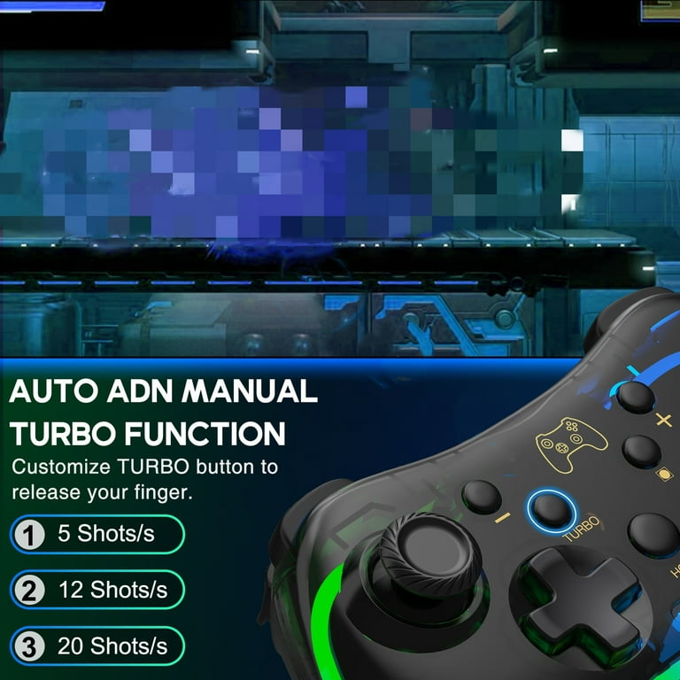 BEBONCOOL Wireless Pro Controller with LED Light Controls for - Main Image