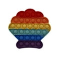 thumbnail image 2 of HDTech Rainbow Shell Shape Push Pop Bubble Sensory Fidget Toy for Kids, 2 of 5