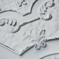 thumbnail image 3 of Drop-In, Glue-Up 2'x2' Faux Tin PVC Ceiling Tile , Ashy Snow, 3 of 10
