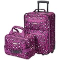 thumbnail image 1 of Juego de equipaje Rockland Fashion Softside Upright de 2 piezas, color morado, 1 of 1