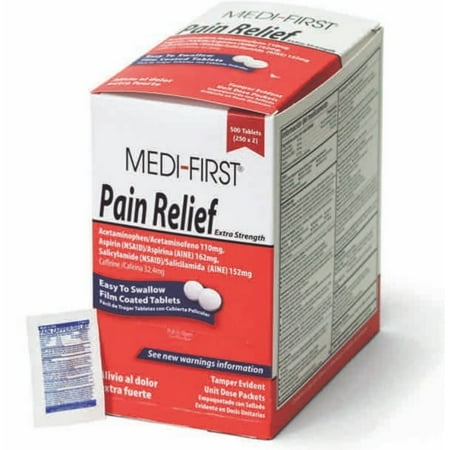 Medique Medi-First Pain Relief Extra Strength Tablets,(125 x 2s)-Pack of