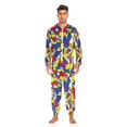 thumbnail image 3 of FORMRS Onesies Pajama for Adults Unisex Hoodie Winter Jumpsuit One Piece Sleepwear, Sizes S-2XL, Art Triangles, 3 of 7