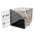 thumbnail image 3 of Guitar Dog Crate Cover, Entertainment Equipment Concept Summer Festival Pattern with Colorful Instruments, Easy to Use Pet Kennel Cover for Medium Large Dogs, 35" x 23" x 27", Multicolor, by Ambesonne, 3 of 6