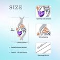 thumbnail image 6 of Taioiat Double Birthstone Necklaces for Women 18K Gold Plated Birthstone Rose Flower Jewelry Anniversary Valentines Day Mother's Day Birthday Gifts for Her Wife Girlfriend Mom, 6 of 7