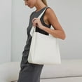 thumbnail image 4 of Stylago 2pcs Shoulder Purses for Women Adjustable Strap Soft Leather Handbag Stylish Tote Work Cellphone Underarm Bag Set White, 4 of 7