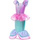 thumbnail image 5 of 5 uds disfraces de sirena Cosplay vestido de Ariel para fiesta de cumpleaños de niñas con Tiara de joyería ZHCH, 5 of 5