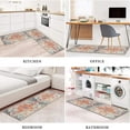 thumbnail image 6 of Boho Style Kitchen Rugs and mats Set of 2,Farmhouse Kitchen Mat for Sink,Non Slip Absorbent Stain Resistant Floor Mat for Kitchen Laundry Room Rug Area Runner Rug Orange, 6 of 6