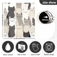 thumbnail image 5 of Yayeee Magnetic Dishwasher Cover for The Front Decoration Home Kitchen Machine Sticker Protector, Beige Cute Cats, 5 of 6