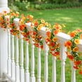 thumbnail image 4 of Cififendec Thanksgiving Artificial Petunia Garland, 70.86", Trailing Floral Vine for Farm Dining Table Brunch Sideboard Cottage Window Wedding Decor, 4 of 5