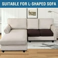 thumbnail image 4 of Super Stretch Stylish Cushions Covers/Furniture Cover Spandex Jacquard Small Checked Pattern Super Soft Slipcover Washable Individual, 4 of 9