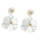 thumbnail image 5 of Pendientes colgantes de flores Pendientes colgantes Mate Bohemio Chic Pendientes de metal Pendientes de pétalos florales para compromiso Mujeres Niñas, 5 of 8