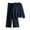 #119-Dark Blue, variant on Womens Winter Warm Knitted Two Piece Outfit V Neck Long Sleeve Sweater with Pockets and Elastic Waist Long Pants Casual Daily Home Wear Gift