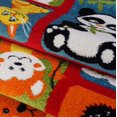 thumbnail image 4 of Ladole Rugs Colorful Red Blue Orange Cartoon Indoor Rug Mat Carpet for Kids Children Baby Little Girl Boy Bed room Small Large Long Non Slip Skid Size 3x5. 4x6, 5 x 8, 7 x 10, 9 by 12, 11 feet ft, 4 of 4
