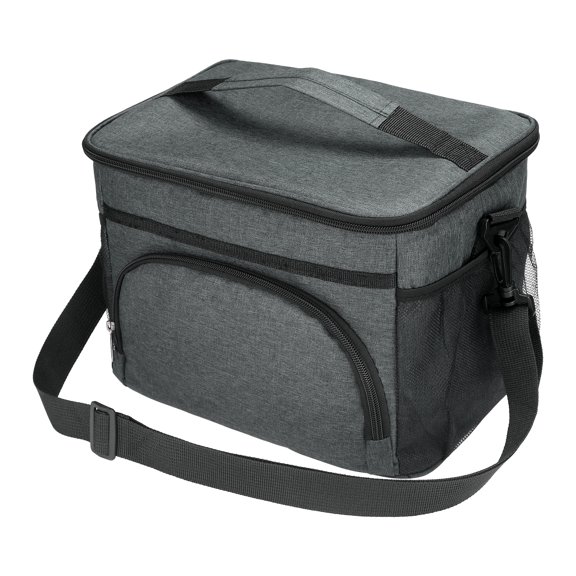 Unique Bargains Lunch Bag Insulated Lunch Bag Leakproof Lunch Box Gray