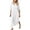 White, variant on cfhntfmh Fall Dresses for Women Casual Lapel Neck Buttons down Shirts Dress Flowy Long Sleeve Side Slit Cotton Linen Dress