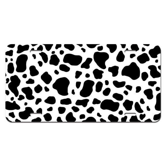 Cow Spots Animal Print Novelty License Plate