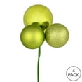 thumbnail image 2 of Vickerman 18" Lime Ball Ornament Christmas Pick, 4 per set, 2 of 2