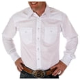 thumbnail image 6 of Wrangler Mens White Big/Tall Snap Dress Shirt, 6 of 9