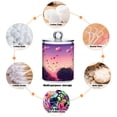 thumbnail image 6 of Yayeee 4 Pack Qtip Holder Bathroom Cotton Swab Canister with Lid Clear Dispenser Set, Pixel Floating Hearts, 6 of 6