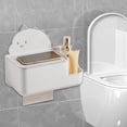 thumbnail image 4 of Concise Bathroom Tissue Box Wall-mounted Hole-free Toilet Drawer Box Kitchen Living Room Paper Drawer Storage Box, 4 of 6