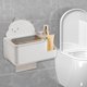 thumbnail image 4 of Concise Bathroom Tissue Box Wall-mounted Hole-free Toilet Drawer Box Kitchen Living Room Paper Drawer Storage Box, 4 of 6