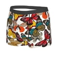 thumbnail image 2 of Wukai Retro Floral Butterfly Print Men’s Underwear Breathable Boxer Briefs,&nbsp;Moisture Wicking & Breathable-X-Large, 2 of 7