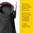 thumbnail image 2 of Cressi Tonga Short Adjustable Open Heel Fins, Pink, S/M, 2 of 7