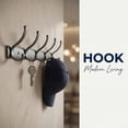 thumbnail image 2 of REGALWOVEN 1 Pack Coat Rack Wall Mount, Coat Hook, Hat Rack, Wall Hooks for Hanging for Entryway, Bedroom Gray 4, 2 of 5