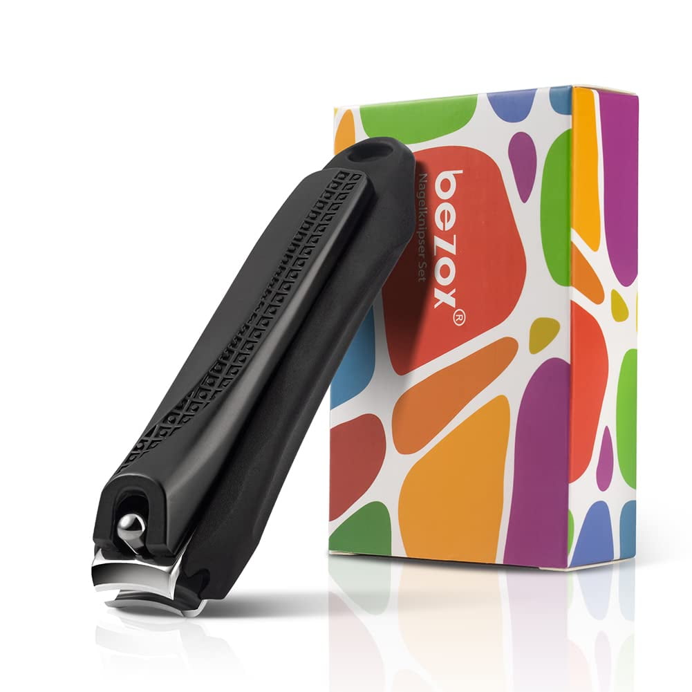 BEZOX Nail Clipper with Catcher, No Splash Nail Cutter For Men & Women