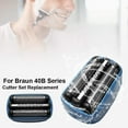 thumbnail image 4 of Electric Shaver Replacement Head for 40B Series, with Replacement Head Foil Screen, Electric Shaver Head Trimmer Razor, Cleaning Trimmer Micro Touches Head, (Screen & Blade), 4 of 8