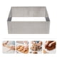 thumbnail image 4 of Molde cuadrado para mousse, aro de acero inoxidable para pasteles, cortador de mousse, molde para postres, molde para repostería, herramienta para hornear (plateado, 8 pulgadas), 4 of 8