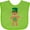 Apple Green, variant on Inktastic St Patricks Day Irish Teddy Bear Shamrock Boys or Girls Baby Bib
