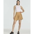 thumbnail image 6 of Real Essentials 4 Pack: Women's Soft Casual Pleated Mini Skirt - Skater A-Line Flowy Skirts (Available In Plus Size), 6 of 6
