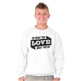 thumbnail image 5 of Do What You Love Quote Cute Inspiring Sweatshirt for Men or Women Brisco Brands L, 5 of 6