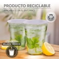 thumbnail image 5 of 50 Vasos Desechables De Plástico Con Tapa Boquilla 16oz Transparente, 5 of 5