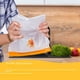 thumbnail image 4 of Bolsa de conservación de alimentos de PEVA transparente esmerilada para almacenar refrigerios, bolsa sellada para almacenar alimentos congelados en el refrigerador, 4 of 5