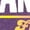 HEATHER PURPLE, variant on Instant Message - Orlando Florida - Youth Girls Fitted Short Sleeve T-Shirt