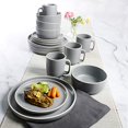 thumbnail image 2 of Gibson Home 127337.16R Dinnerware Sets, Service for Four (16pcs), Grey, 2 of 6