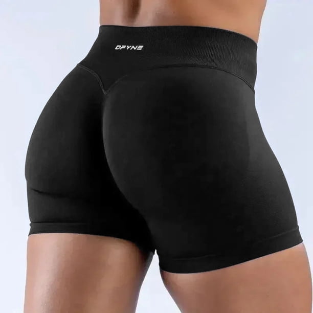 MKLEKYY Leggings deportivos de yoga de cintura alta, elásticos y sin costuras, para mujer, de moda, informales, de tres minutos, para realzar el cuerpo y esculpir el cuerpo.