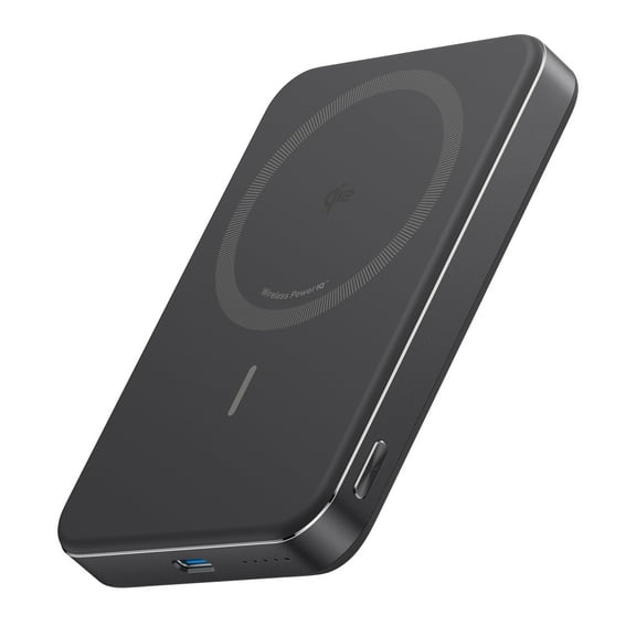 Anker MagGo Qi2 Ultra-Slim Magnetic Power Bank, 10,000mAh, 15W MagSafe-Compatible Wireless Charger