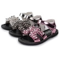 thumbnail image 2 of Baby Toddler Boys Girls Summer Sandals Slip-On Open Toe Beach Pool Slides Sandals Little Kid Non-Slip Soft Rubber Sole Princess Flat Shoes, 2 of 7